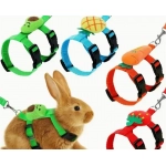 Hamster Rabbit Small Pets Chest Strap Outdoor Traction Rope Adjustable Harness Leash Vest for Rabbit Hedgehog Guinea Pig